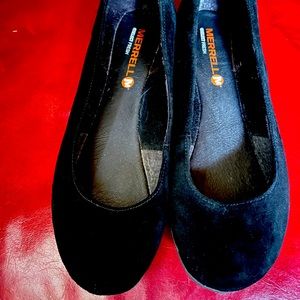 Merrell Black Suede Ballet Flats